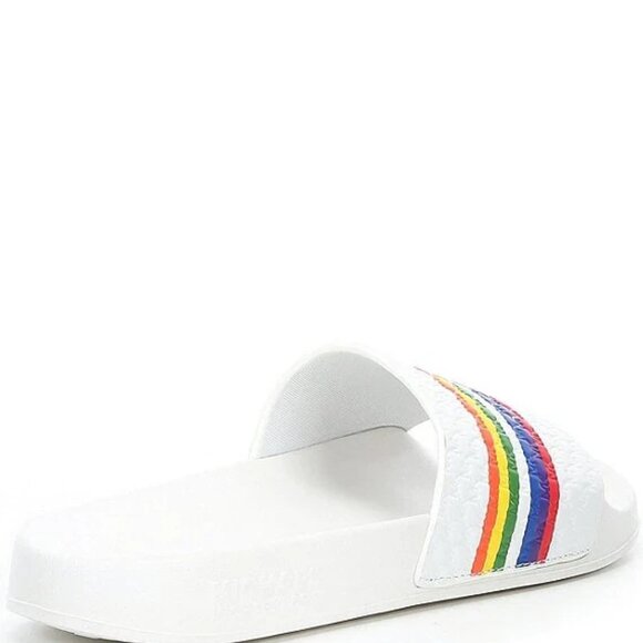 Michael Kors Gilmore Rainbow Pride Pool Slide Sandals Shoes Women's Size 10 NIB - Picture 3 of 8